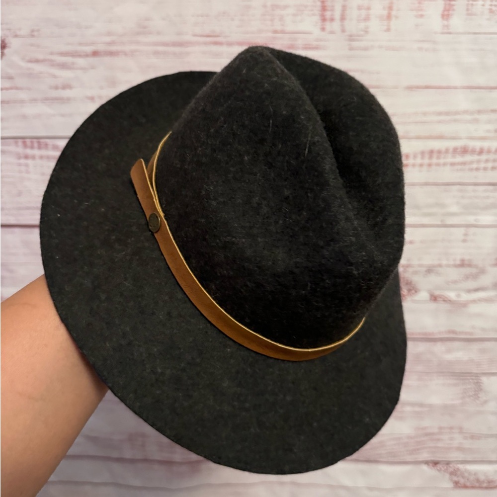 Women's Billabong Wool Fedora Hat W/ Faux Leather Band